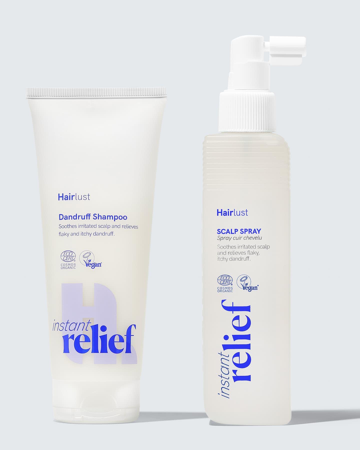 Hairlust Instant Relief Duo — sjampo og balsam mot flass